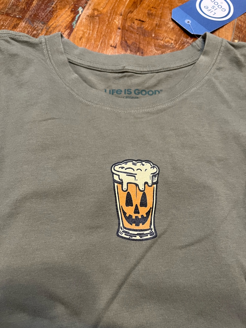 NWT Life is Good Jack o Lantern Tee